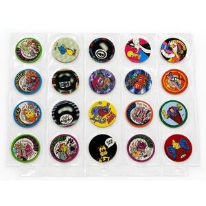 Vintage 1994 Slammer Whammers POG Milk Caps Lot 20 Imperial Limited Edition
